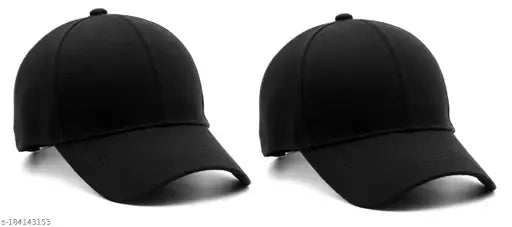 Cotton baseball cap combo in solid colors for kids, adjustable fit - Indian-made