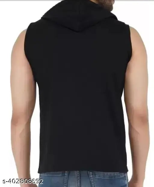 Solid polyester gym vest, short sleeves, ideal for workout sessions. S-XL sizes available