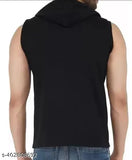 Solid polyester gym vest, short sleeves, ideal for workout sessions. S-XL sizes available