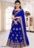 Trending satin lehenga choli set with net dupatta, short sleeves, embroidered patterns for kids, India