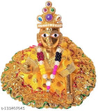 Handcrafted Pital Brass Krishna Statue - Laddu Gopal Thakur Ji SIZE 2, intricately detailed Indian metal idol