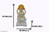 7" White Marble Lakshmi Devi Idol for Home Puja, temple decoration and Diwali - Detailed, durable & beautifully crafted Goddess idol showpiece
