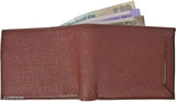 Stylish PU leather wallet, free size, 2 compartments, solid design, perfect for men & women, India-made accessory