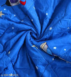Cartoon single reversible polycotton comforter for AC room, lightweight and soft fabric, ideal for warm climates