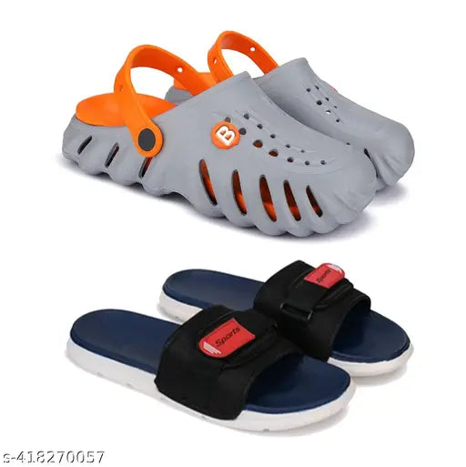 Lightweight EVA Bersache flip flops for kids, solid net pattern, durable and comfortable for indoor/outdoor use