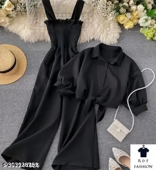 Rayon fancy jumpsuit for girl, vibrant and stylish clothing item from India