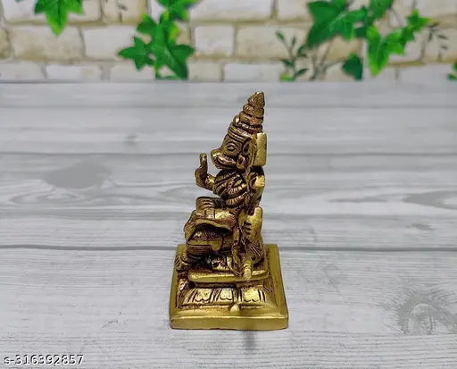 Brass Varahi Devi Idol 3 inch - Hindu goddess symbolizing creation power, tantric worship, India origin