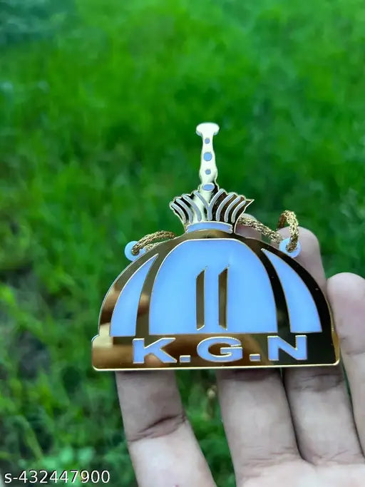 Handcrafted KGN Dome, traditional Indian religious idol set for car net, includes 100 pieces of KGN Khawaja Garib Nawaz figurines