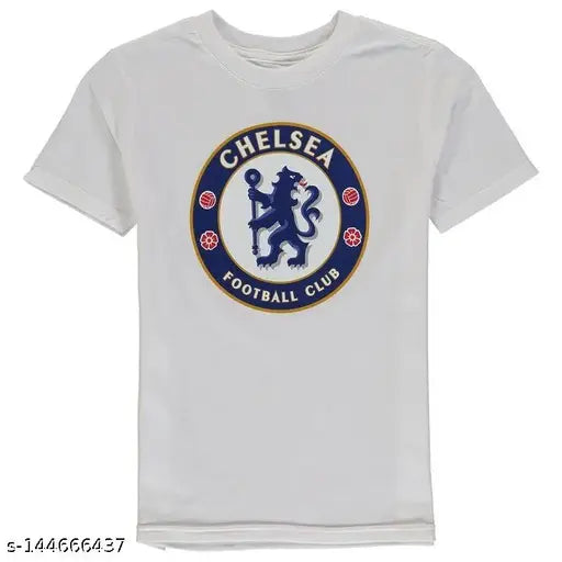 Printed polyester Chelsea T-shirt, casual fit, short sleeves, 160 GSM, India origin