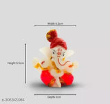Poly Resin Lord Ganesha Idol (2.5cm each), perfect for home decor or gifting, Indian origin