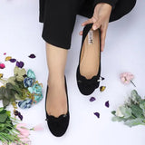 Suede slip-on bellies for women, fashionable casual sandals perfect for any occasion