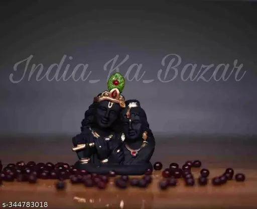 Resin, 5.5 inch Lord Radha Krishna statue from India Ka Bazar