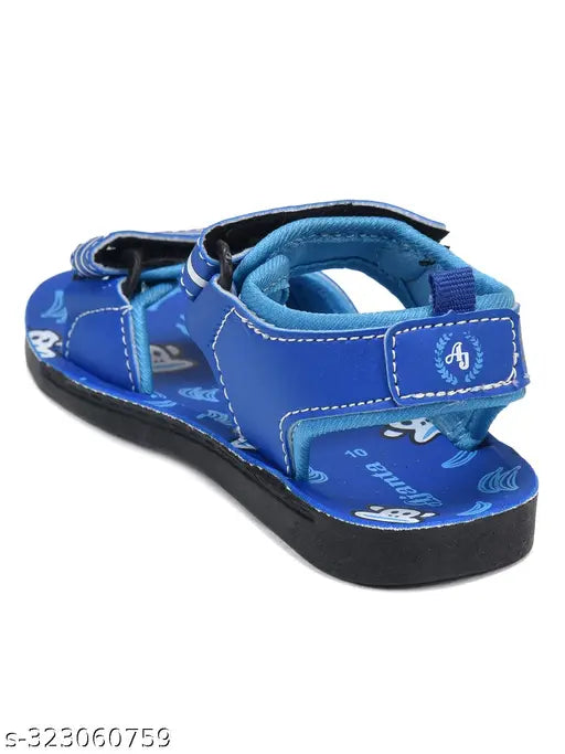 Synthetic soled Ajanta Kids Sandal AA0051 in solid pattern, ideal for boys aged 18-24 months to 4-4.5 years, made in India