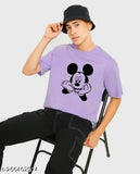 Men's oversized cotton tee shirt in navy blue