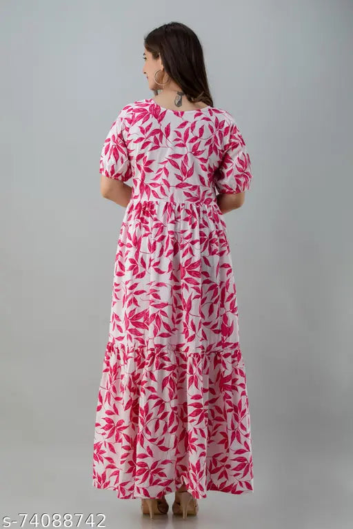 Rayon printed kurti, short sleeves, Indian refined rayon fashion
