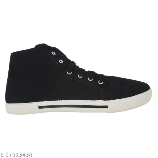 Black canvas kids' shoes