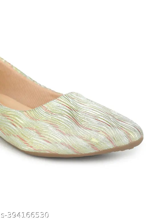 Synthetic Moonwalk Bellies for Women - Fashionable Ballerinas with closed back, dazzle nightouts