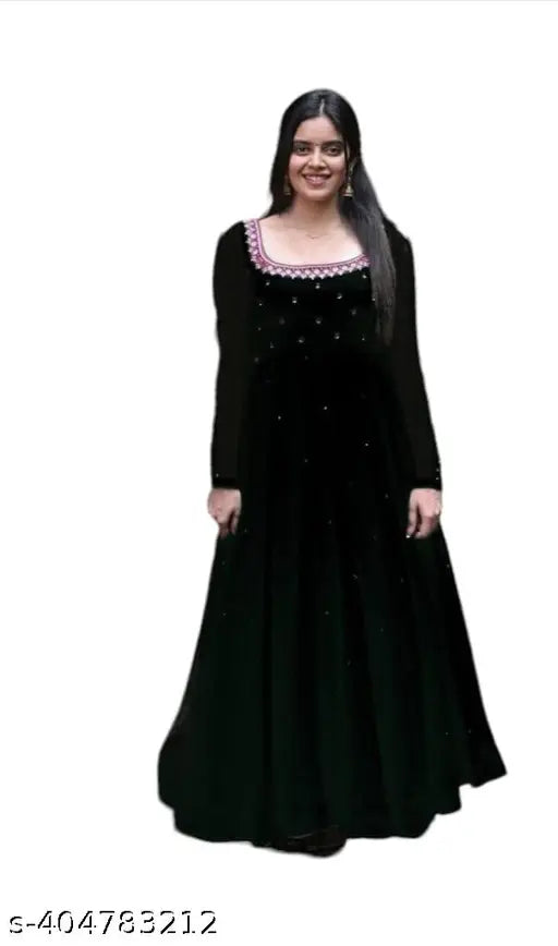 Black Georgette embellished bandhni duptta with mirror work and stone detailing, perfect for casual dressing