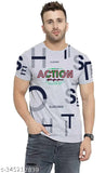 Men's cotton half sleeve printed combo t-shirt with short sleeves, vibrant pattern. Sizes available: S (36in chest, 26in length), M (38in chest, 27in length), L (40in chest, 28in length). Indian-made Vosimo pack of 5