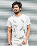 Best-selling cotton blend men's round neck half sleeve t-shirts (pack of 2), printed pattern, short sleeves, XS-XXL sizes