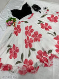 Trendy Georgette skirts for girls (18-28 inches), floral pattern, traditional charm meets modern elegance, Indian handcraft