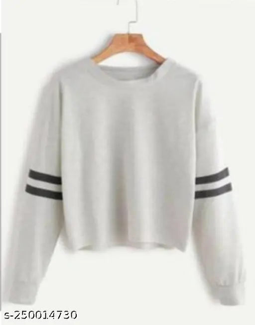 Indian-made Nice Wonder Girls Cotton Blend Regular Full Sleeve Solid T-Shirt, comfortable daily wear