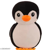 Black plush penguin teddy bear, soft toy for kids' birthdays (28cm)