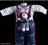 Cotton kids winter suit, single size cartoon print