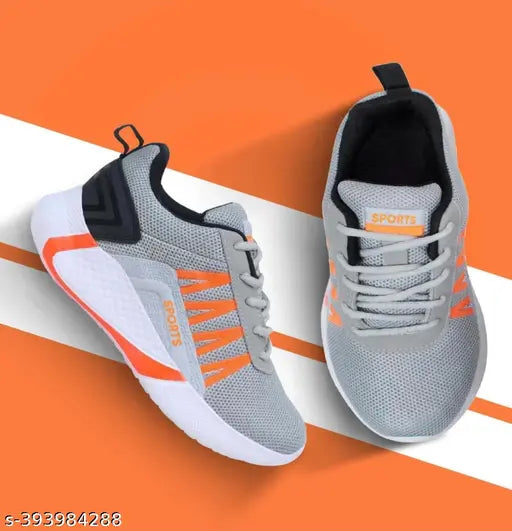 Kids multi color lightweight sport shoes lace up running shoes for men pack of 2
