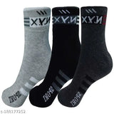 Woolen Aakarshini Combo Set: Ankle socks, cap, gloves for men and women - Stay warm in cold weather. Solid pattern, black, dark grey, silver