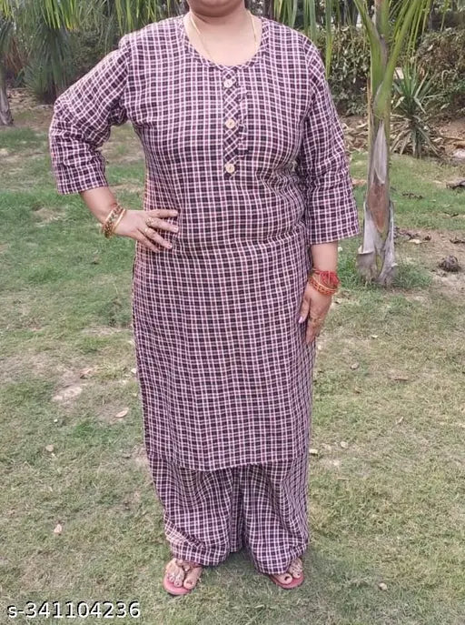 Embroidered black kurta and matching pants