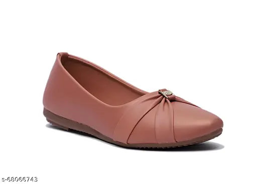 Synthetic peach ballerinas, comfortable belly suits for women trendy fashion (IND-4, IND-5, IND-6)