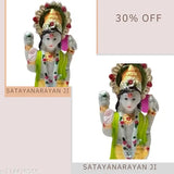 Multi-color PVC unbreakable Lord Satyanarayana/Vishnu Bhagwan Murti (15CM), religious decorative pooja statue for interior decoration, washable and no color fading