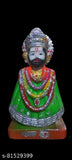 Unbreakable plastic Khatu Shyam Ji couple figurines, lightweight and washable religious statue set