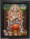 Synthetic resin, 9x12-inch photo frame of Lord Kuber, Indian decor item for home or office