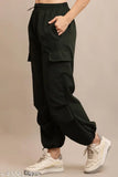 Black pants, women's cargo style