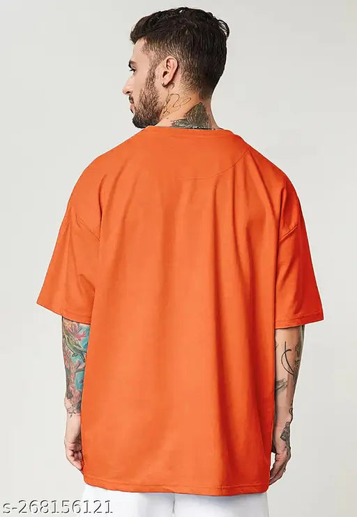 Plus size cotton blend oversized printed half sleeve t-shirt, vibrant colors and trendy texture