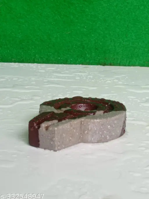 Red and gray Narmadeshwar stone, 3inch Jaladhari size, natural stone.
