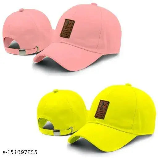 Indian-made solid cotton Ediko combo pack baseball cap - perfect for sports and modern style