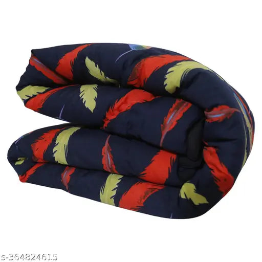 Taj overseas blue patta printed baby quilt, lightweight & machine washable, ideal for mild winter or AC use, single bed size