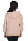 Cotton trendy hoodie sweatshirt for kids, solid color with long sleeves, stylish comfort for fashionable girls