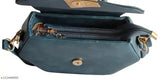 Blue slingbag with shoulder strap and one-hand handle