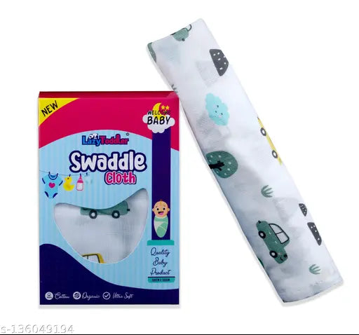 Organic cotton swaddler, animal net design, ideal for AC room, 100 thread count blanket (100cm x 100cm)