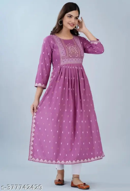 Baby Pink Rayon Three-Quarter Sleeve T-shirt, printed combo. On model wearing size M with bust size 38 inches