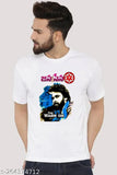 Blue printed net polyester short-sleeved shirt PSPK BLUE JANA, Indian fashion clothing on hanger