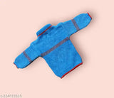 Wool unisex sweater set, embellished net pattern, 0-6 months size, Indian origin