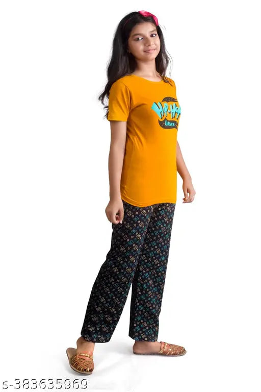 Printed cotton nightdress for women, short sleeves with variety of sizes available