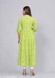 Yellow traditional woman's kurta with long sleeves