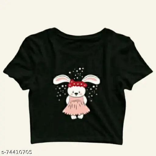 Cotton printed net crop top for women and girls, latest trendy style from India