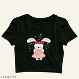 Cotton printed net crop top for women and girls, latest trendy style from India